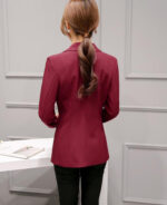Blazer feminino slim fit acinturado colorido