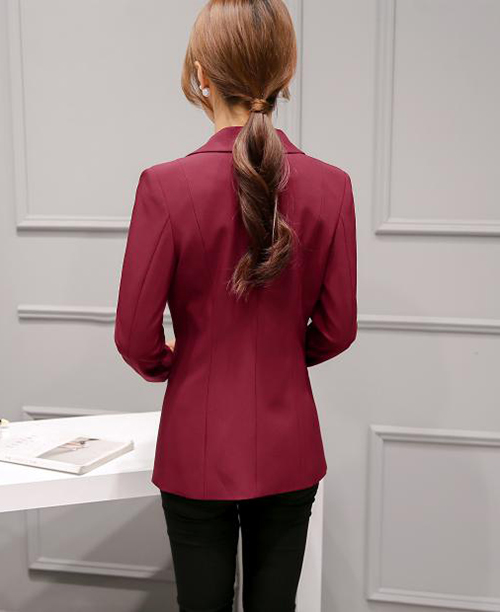 Blazer feminino slim fit acinturado colorido
