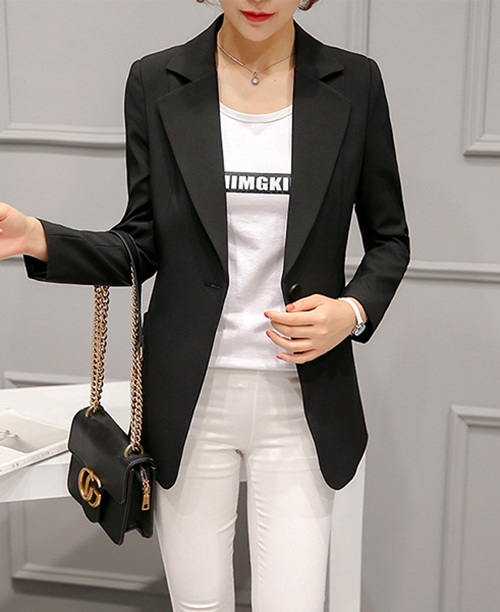 Blazer feminino slim fit acinturado colorido