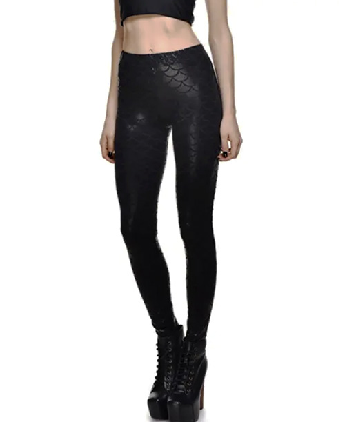 Legging estampa sereia metalizada