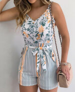 Macaquinho feminino curto estampado