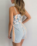 Macaquinho feminino curto estampado