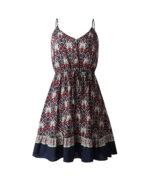 Vestido curto soltinho com estampa florida
