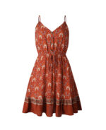 Vestido curto soltinho com estampa florida