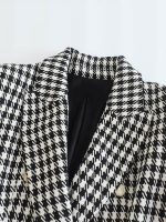 Blazer Xadrez Preto e Branco