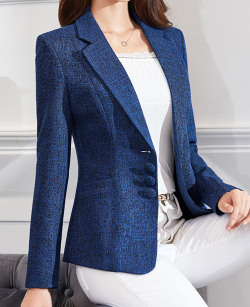 Blazer slim feminino acinturado