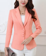 Blazer slim feminino acinturado