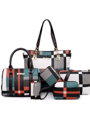 Bolsa feminina de ombro estampa xadrez │ Chic Princess