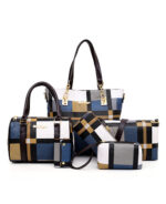 Bolsa feminina de ombro estampa xadrez