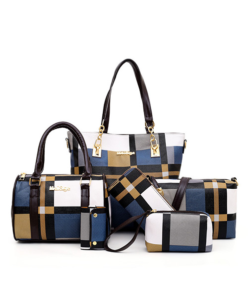 Bolsa feminina de ombro estampa xadrez