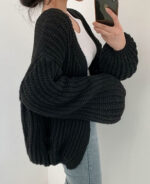 Cardigan feminino de tricot