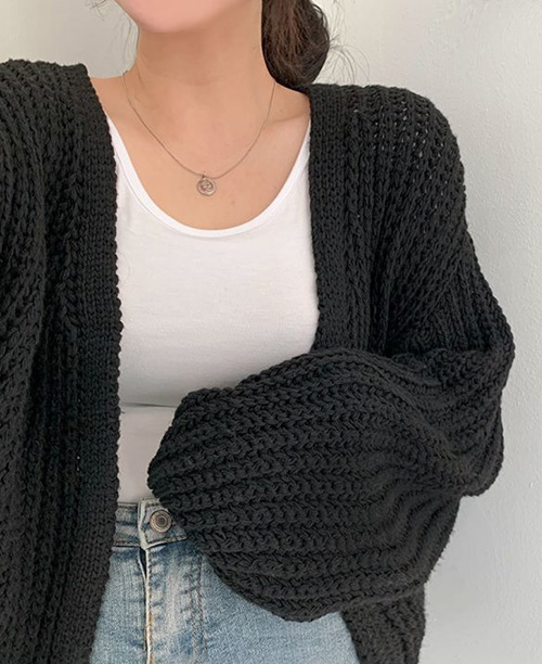 Cardigan feminino de tricot