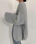 Cardigan feminino de tricot