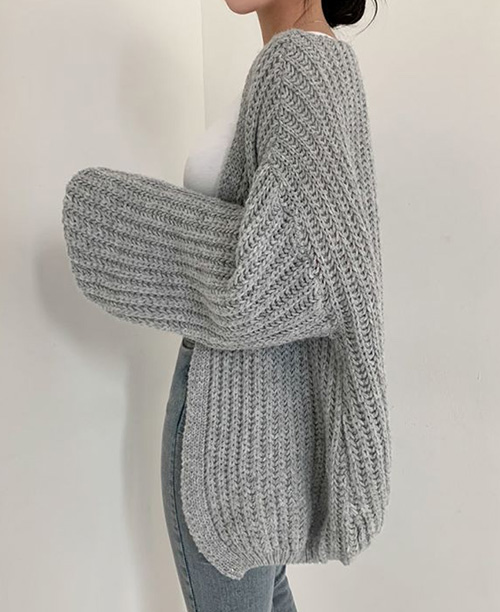 Cardigan feminino de tricot