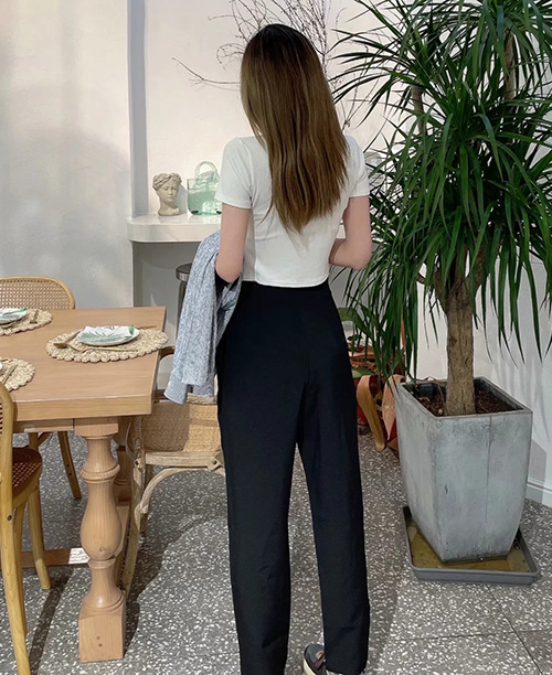 Calça social feminina cintura alta