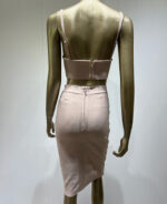 Conjunto feminino saia justa e cropped