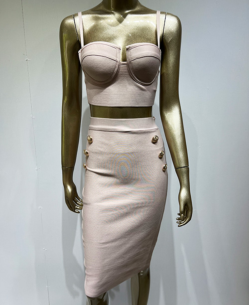 Conjunto feminino saia justa e cropped