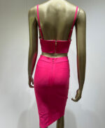Conjunto feminino saia justa e cropped