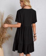 Vestido soltinho de manga curta