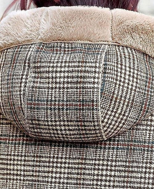 Casaco alongado feminino de inverno