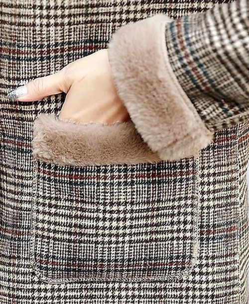 Casaco alongado feminino de inverno