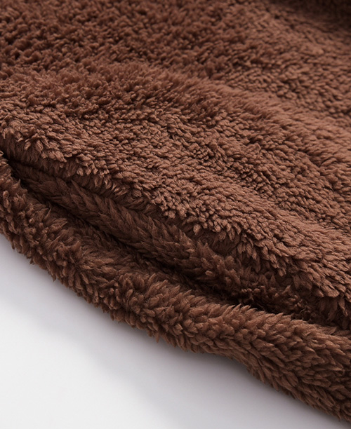 Casaco feminino de inverno com lã sintética