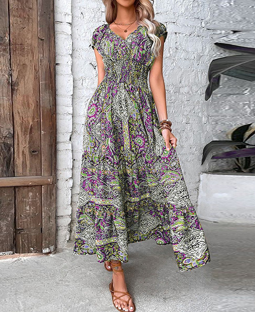 Modelos de best sale vestidos longos casual